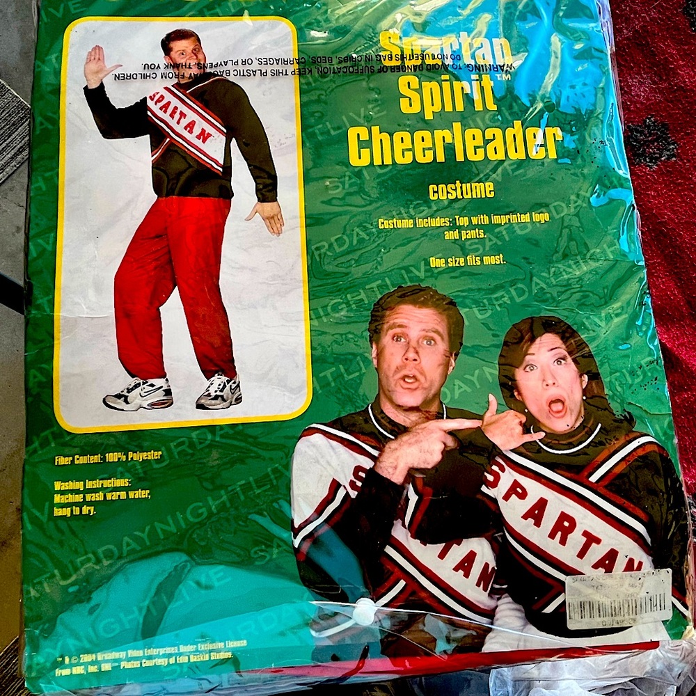 Adult Halloween Spartan Cheerleader Costume: mens
